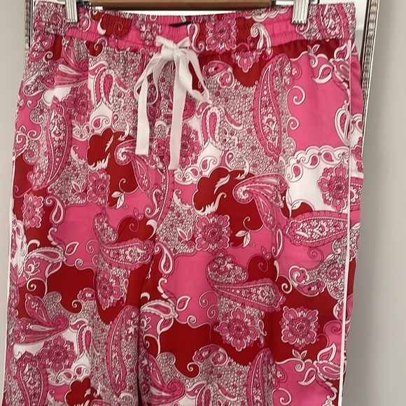 J Crew Pink Paisley Relaxed Satin Pant - Picture 5 of 10